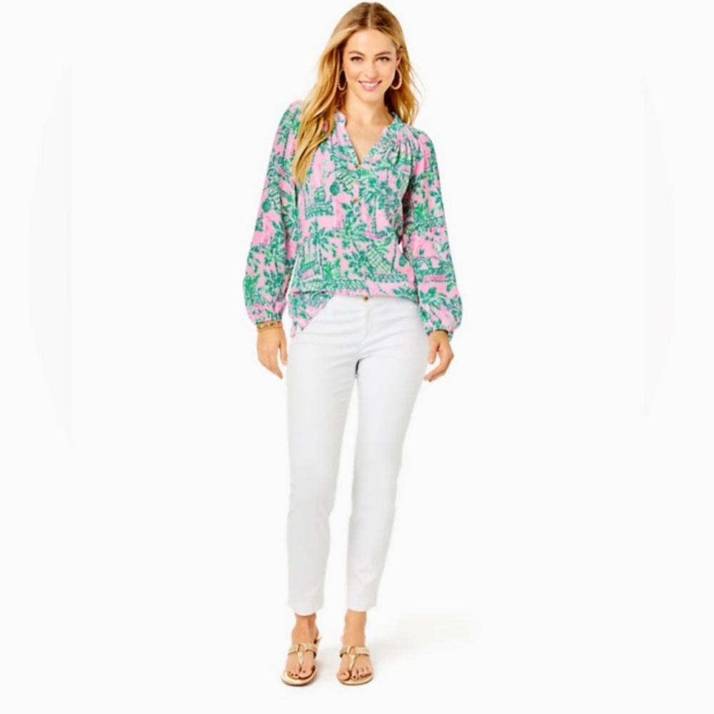 Lilly Pulitzer Kelly‎ Textured Ankle Length Pant